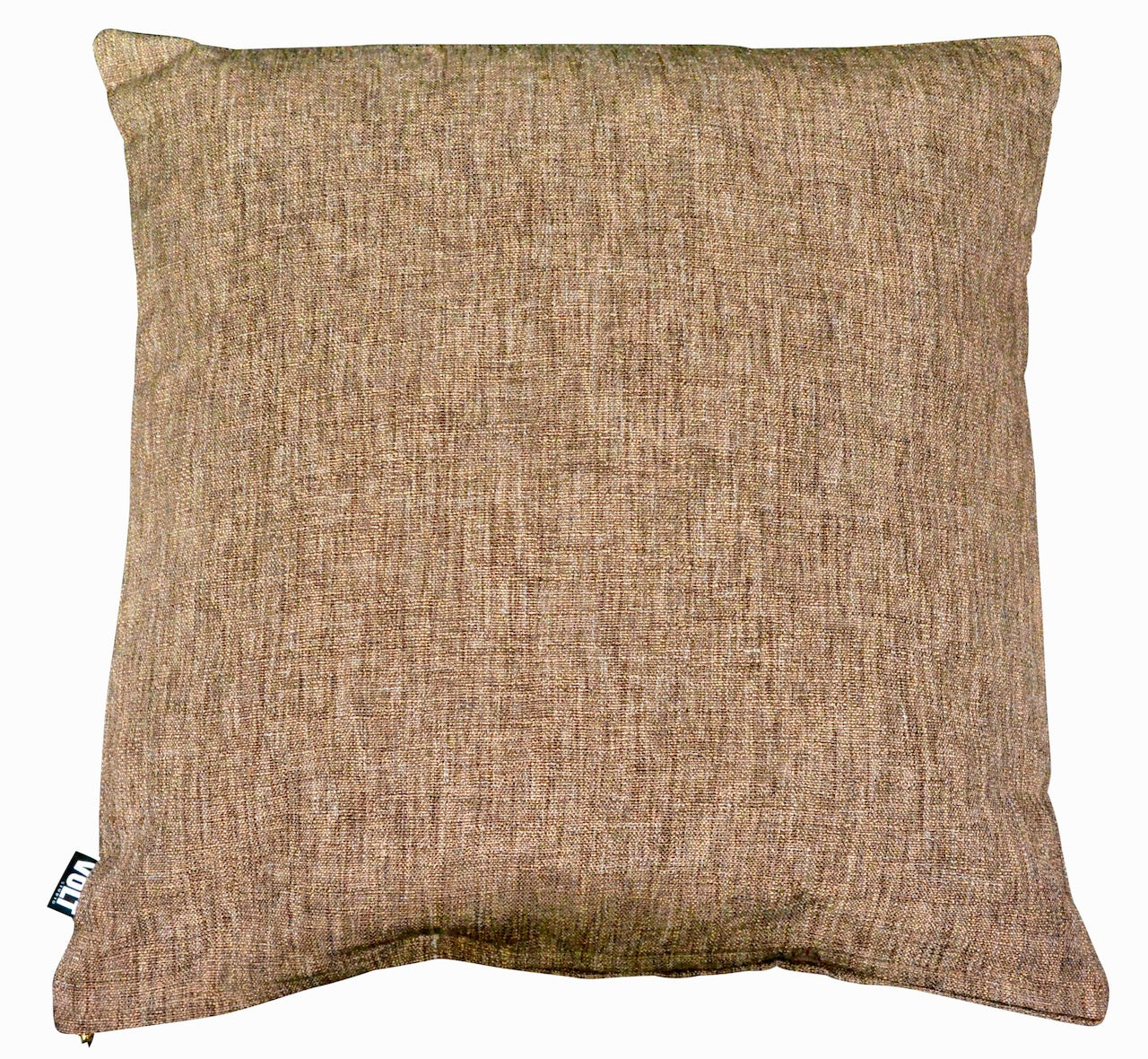 Cushion Plain Recycled poly slub Brown 60x60cm