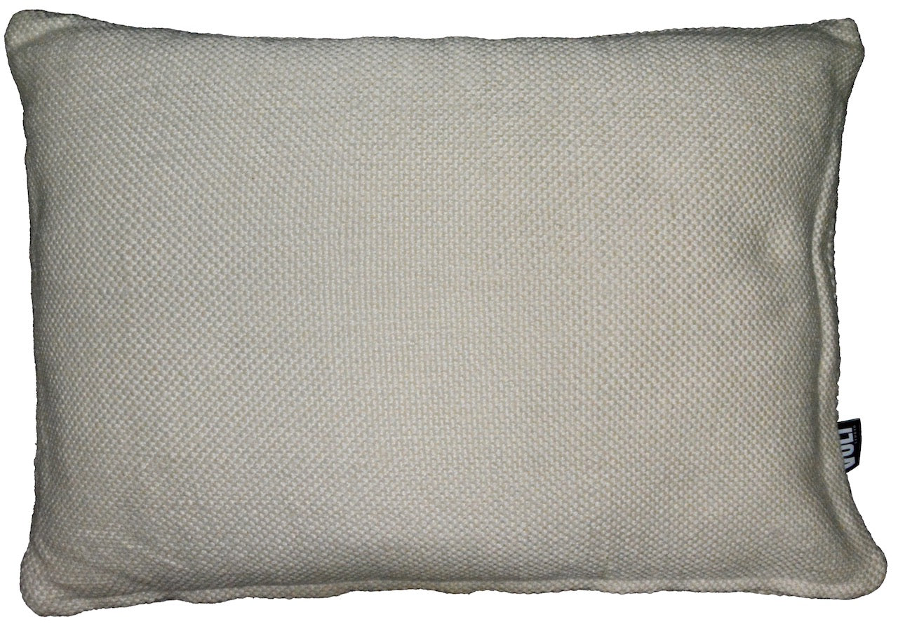 Cushion Inside Out stripes recycled wool Ivory 40x60cm