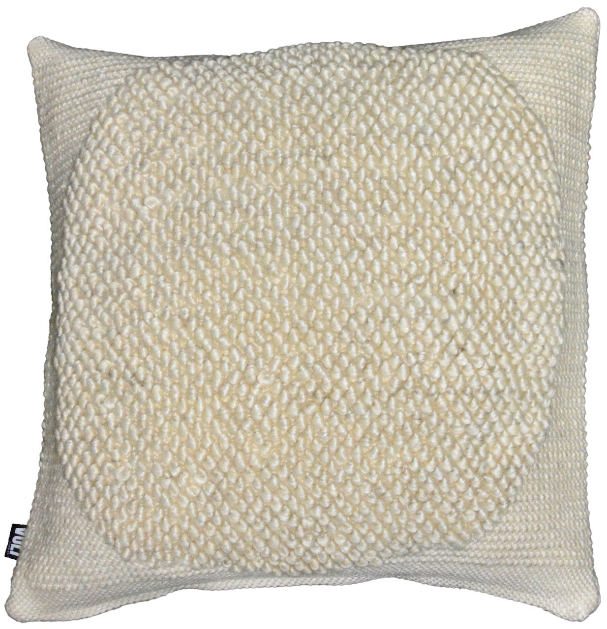 Cushion Millstone recycled wool Ivory 60x60cm
