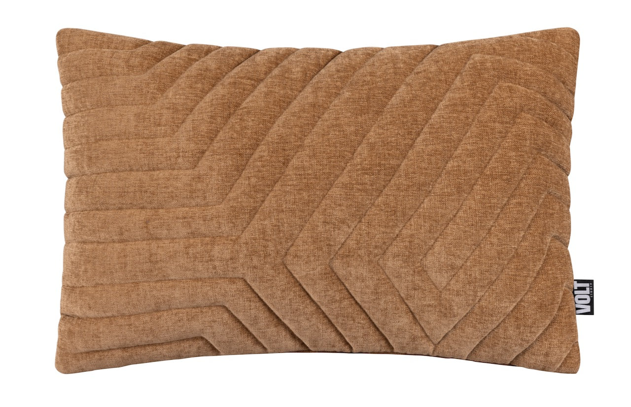 Cushion 3D New Maze Velvet Brown 40x60cm