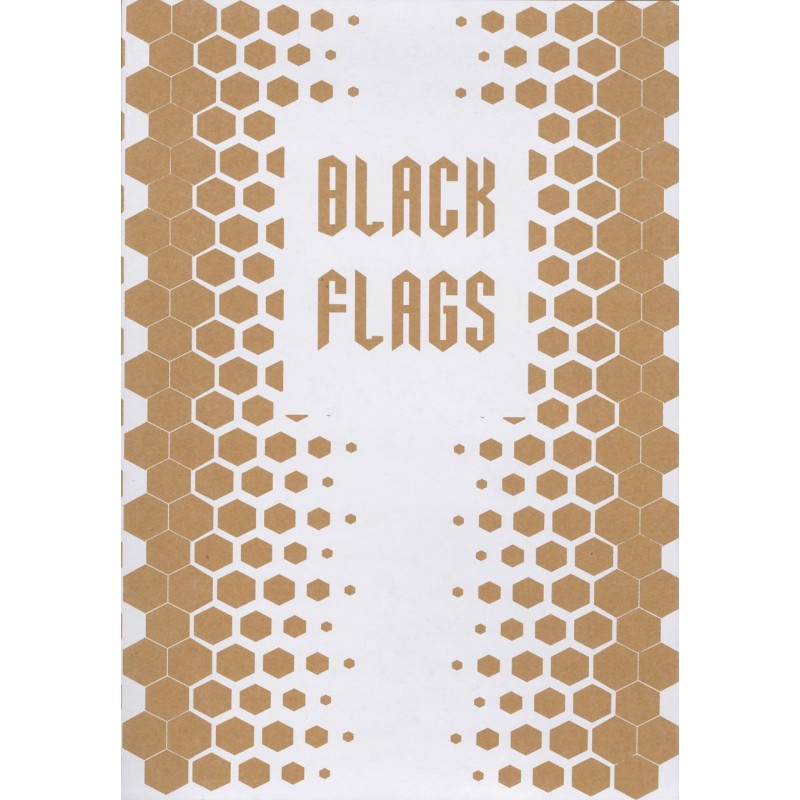 BLACKFLAGS 12x TRIANGLE white FLAGS 500CM