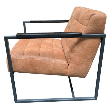 Chair Edgar thick leather Walnut