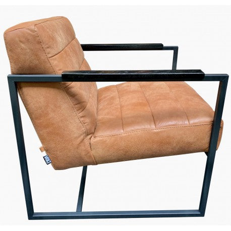 Chair Edgar thick leather Walnut