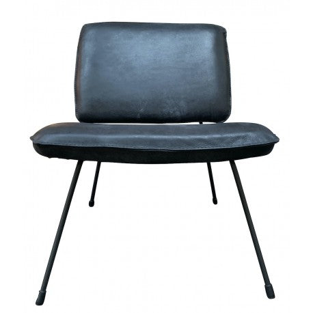 Chair Mick Graphite thick leather