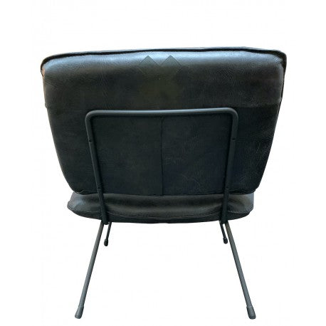 Chair Mick Graphite thick leather