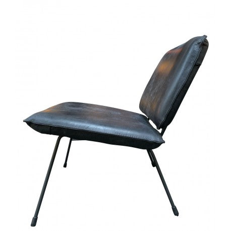 Chair Mick Graphite thick leather