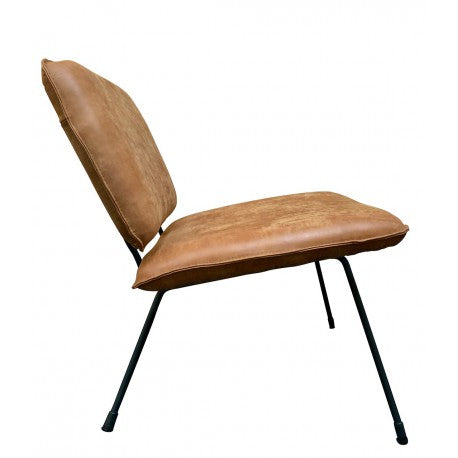 Chair Mick Walnut thick leather