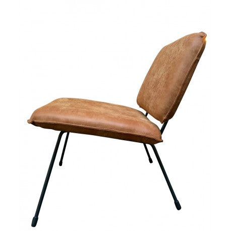 Chair Mick Walnut thick leather