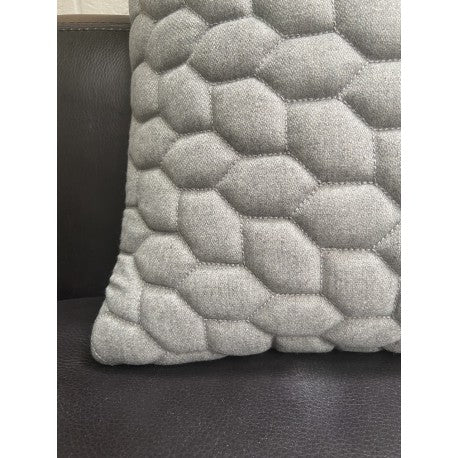 Cushion 3D Cells felt grey