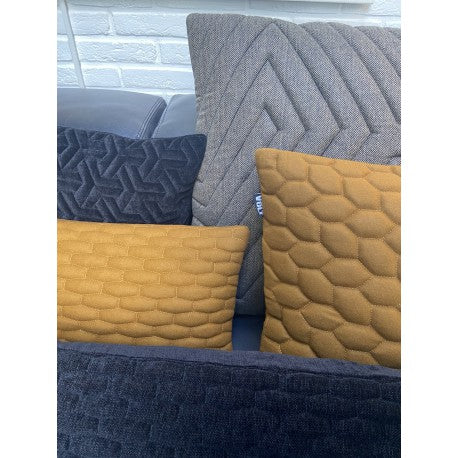 Cushion 3D Cells Nutmeg Wool 45x45cm