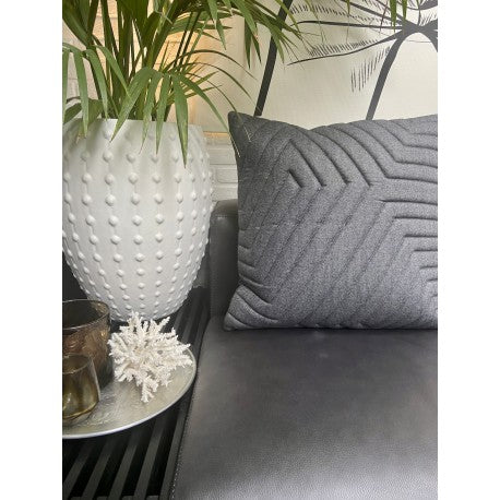 Cushion 3D New maze felt grey/black 60x60cm