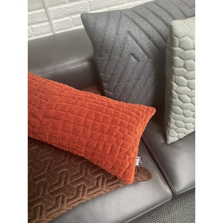 Cushion 3D New maze felt grey/black 60x60cm