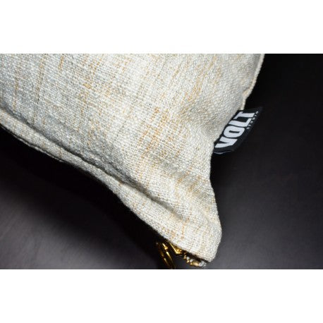 Cushion Plain Fancy poly slub Beige 60x60cm