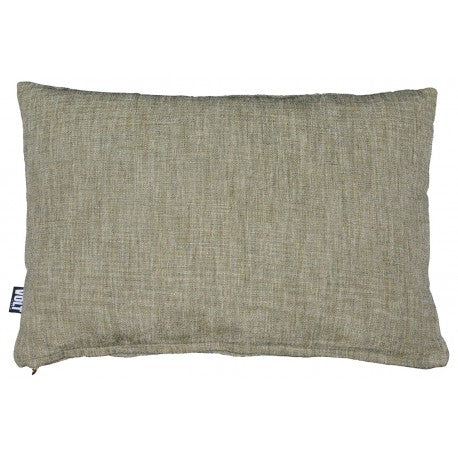 Cushion Plain recycled polyslub linen green 40x60cm