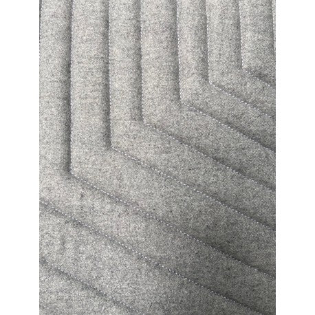 Cushion 3D New Maze new felt melange gray 40x60cm