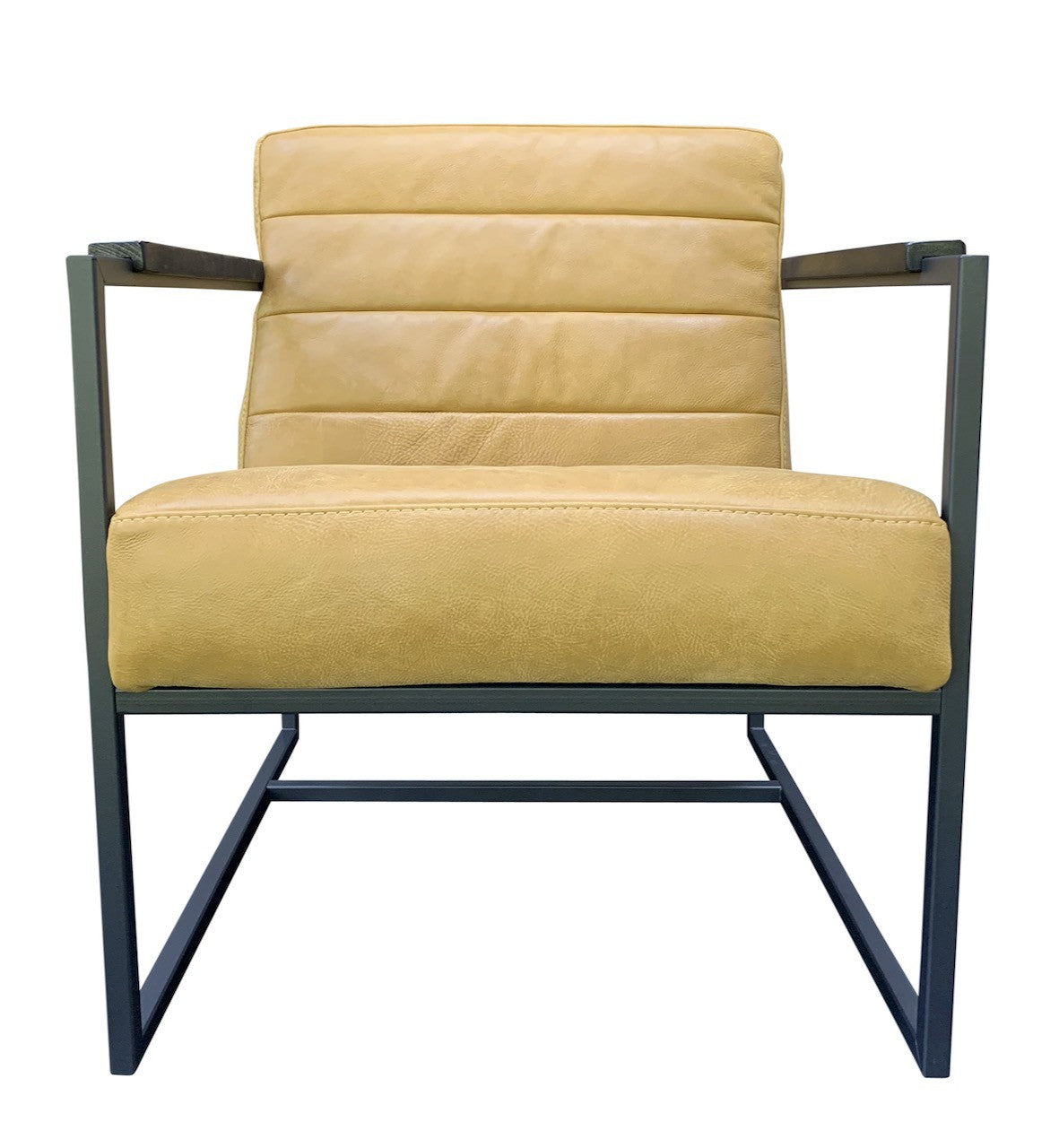 Chair Edgar thick leather Mustard