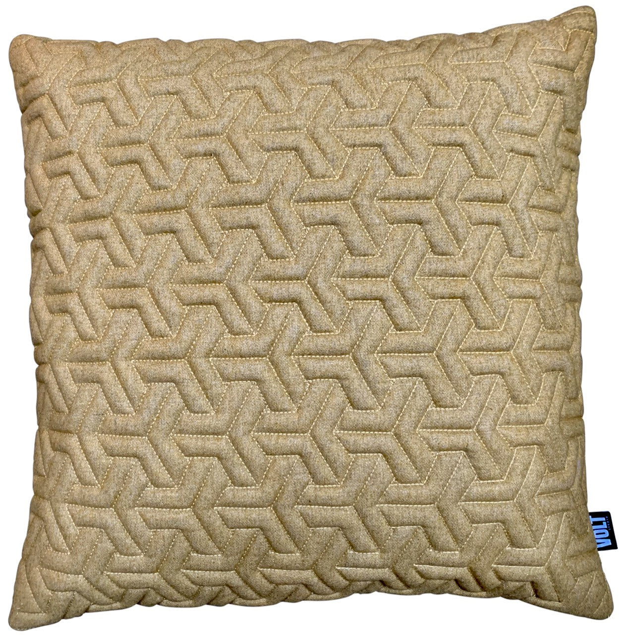 Cushion 3D Geometric New felt Gold melange 60x60cm
