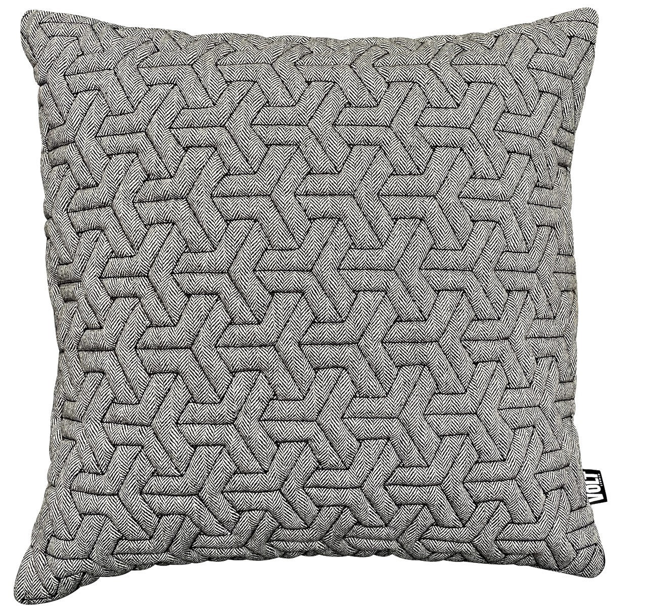 Cushion 3D Geometric Herring bone Black/White 60x60cm