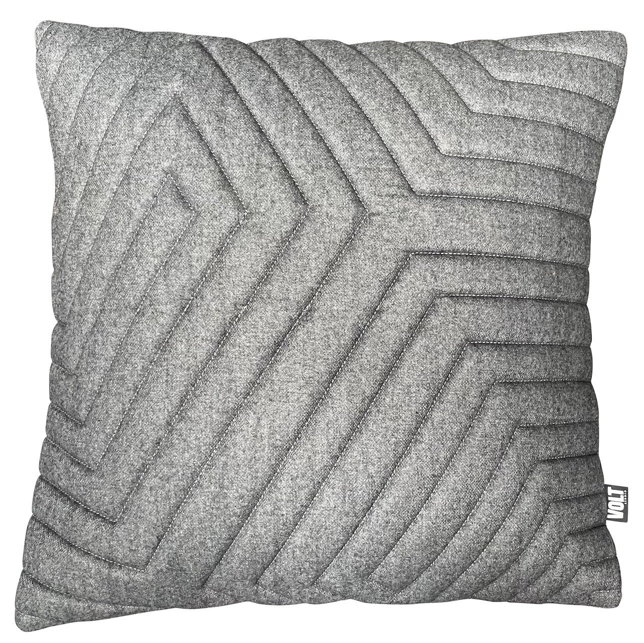 Cushion 3D New maze felt grey/black 60x60cm