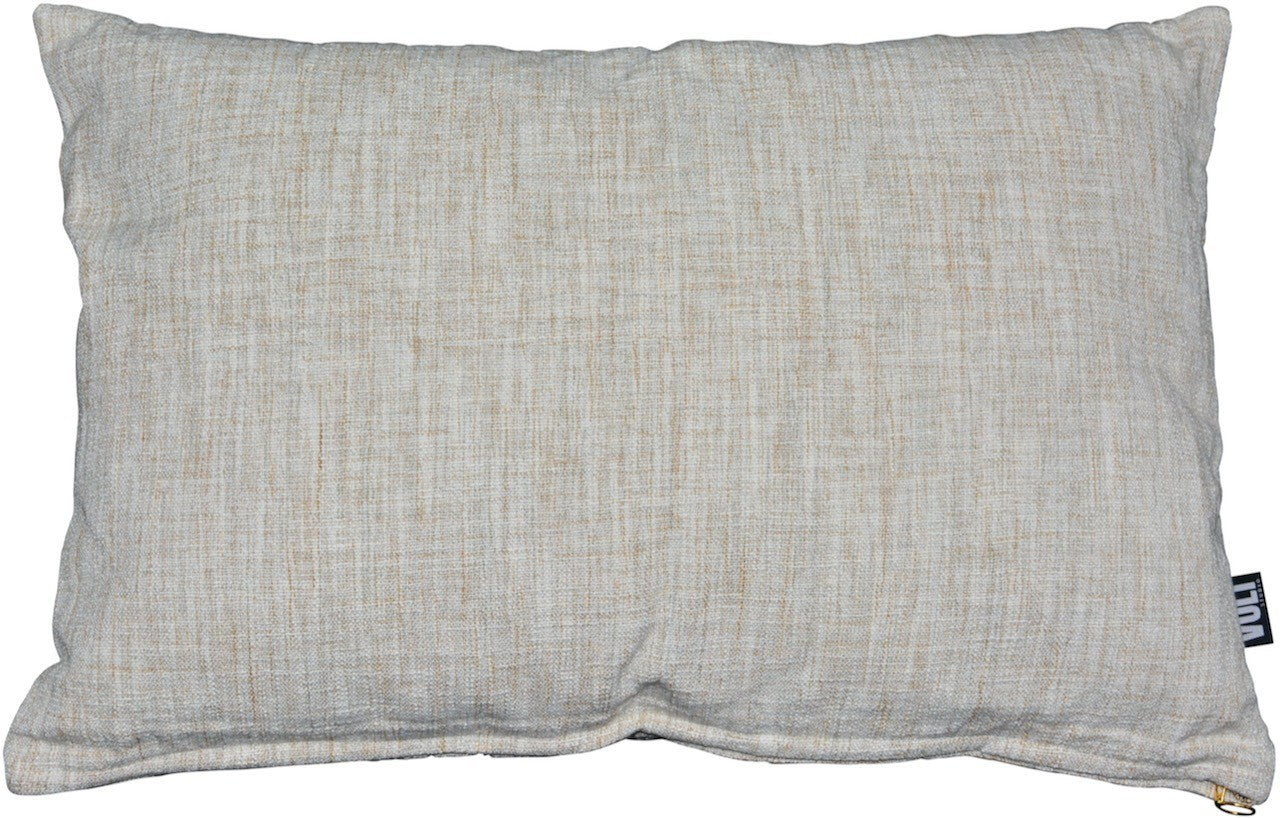 Cushion Plain Fancy poly slub Beige 40x60cm