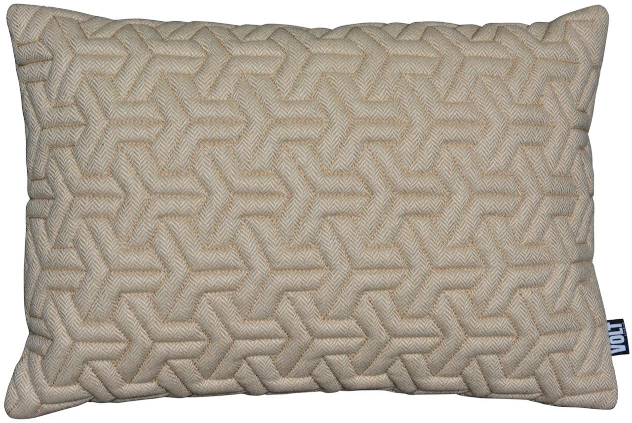 Cushion 3D Geometric Wool Felt Sand 40x60cm