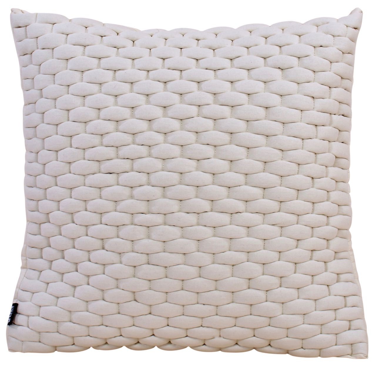 Cushion 3D Weave 60x60cm off white