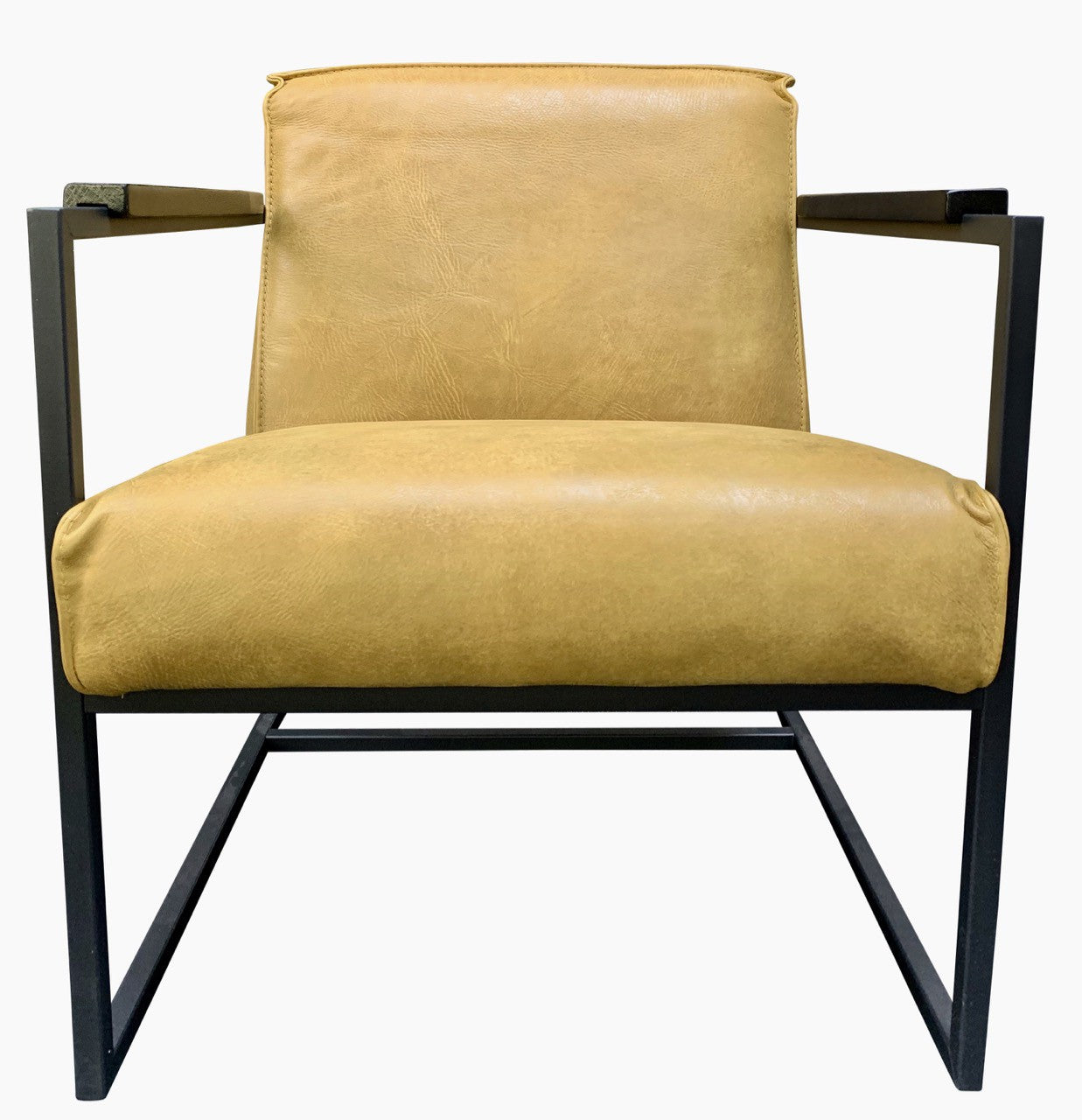 Chair Wolf Mustard thick leather