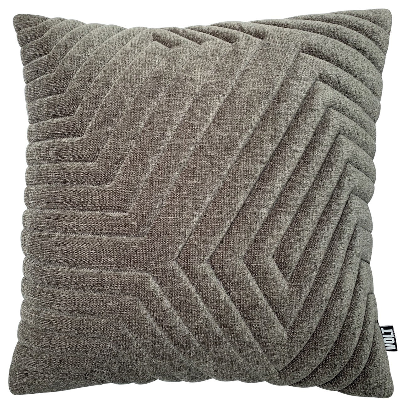 Cushion 3D New Maze velvet gray 60x60cm