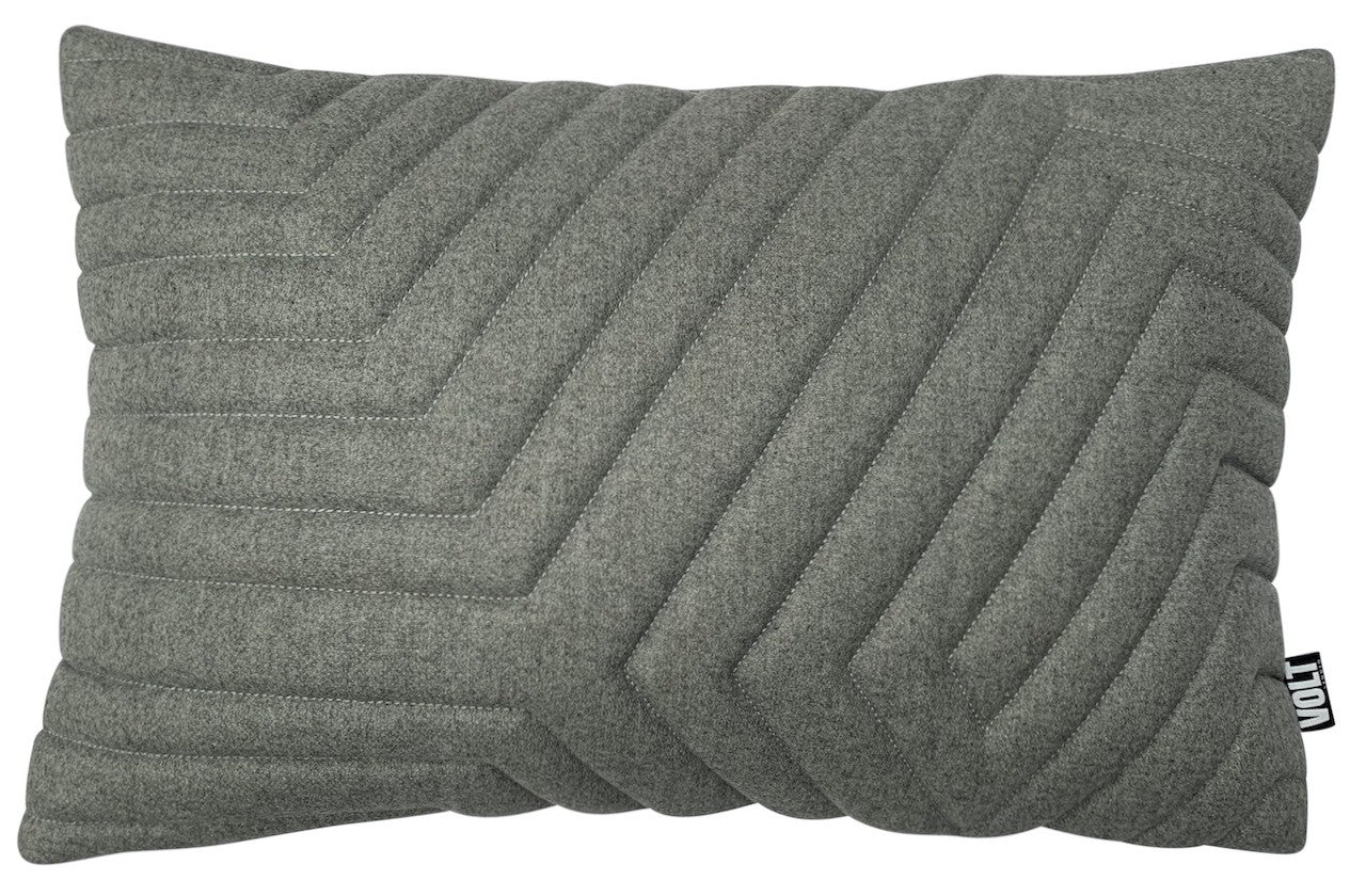 Cushion 3D New Maze new felt melange grey 40x60cm