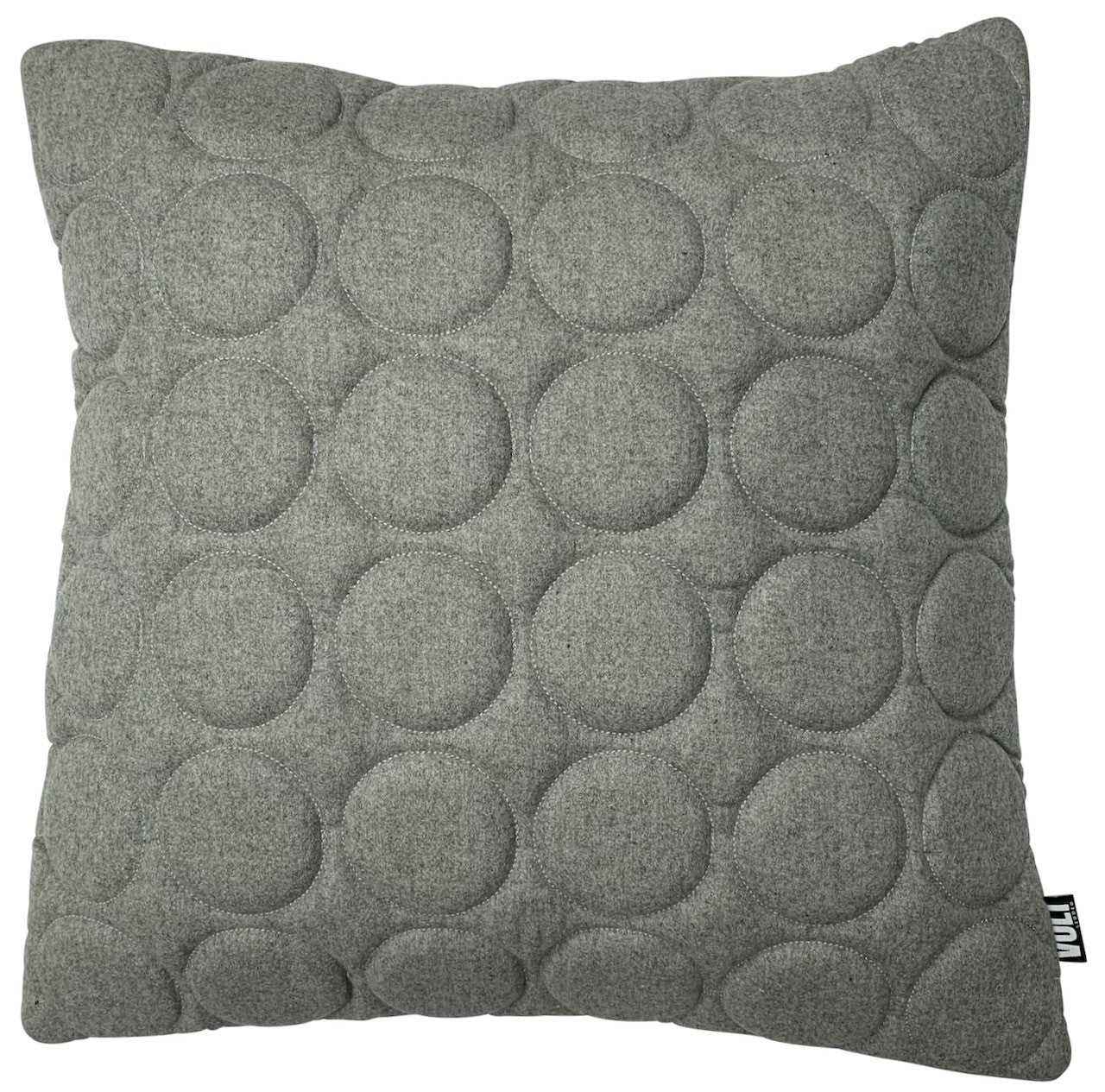 Cushion 3D Circles new felt melange grey 60x60cm