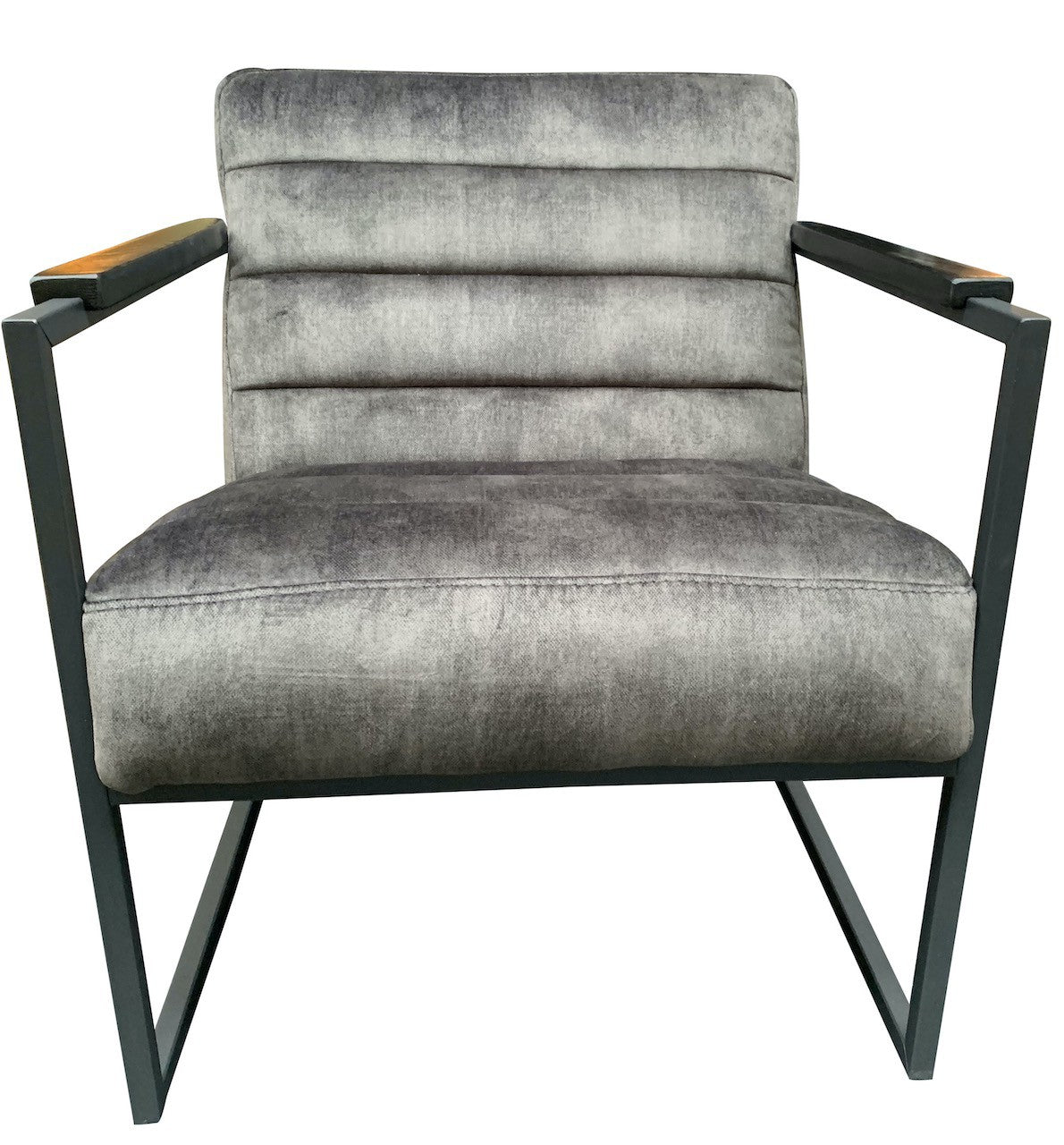 Chair Edgar vintage velvet cold lava