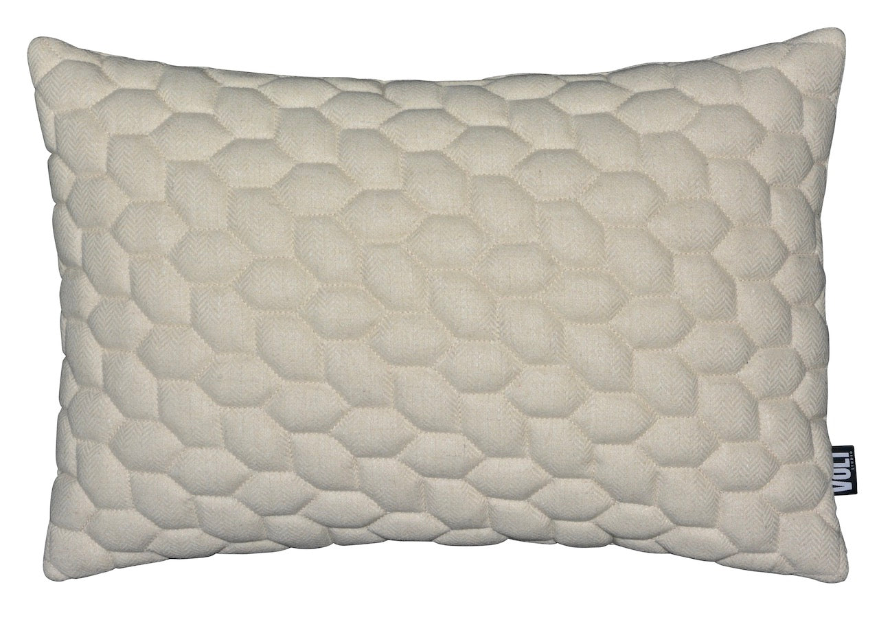 Cushion 3D Cells wool Herringbone Off white 40x60cm