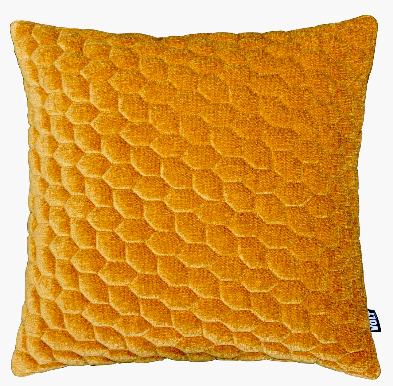 Cushion Velvet Cells Gold 60x60cm