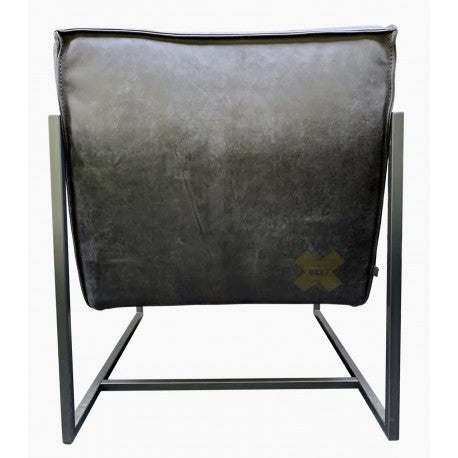 Chair Wolf Graphite thick leather