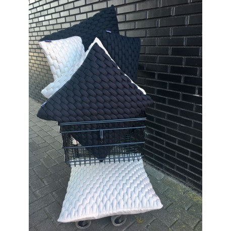 Cushion 3D Weave 30x70cm Raven black