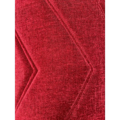 Cushion 3D Zigzag velvet dark maroon 30x70cm