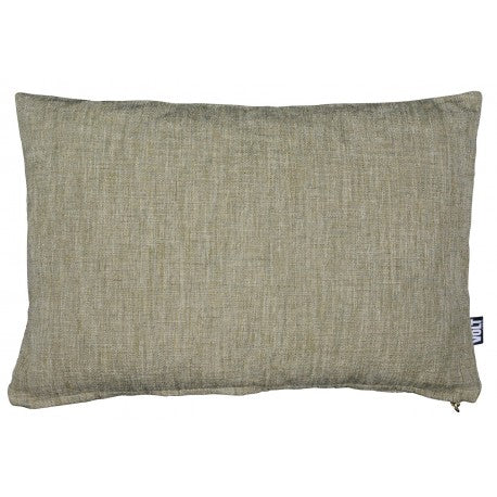 Cushion Plain recycled polyslub linen green 40x60cm