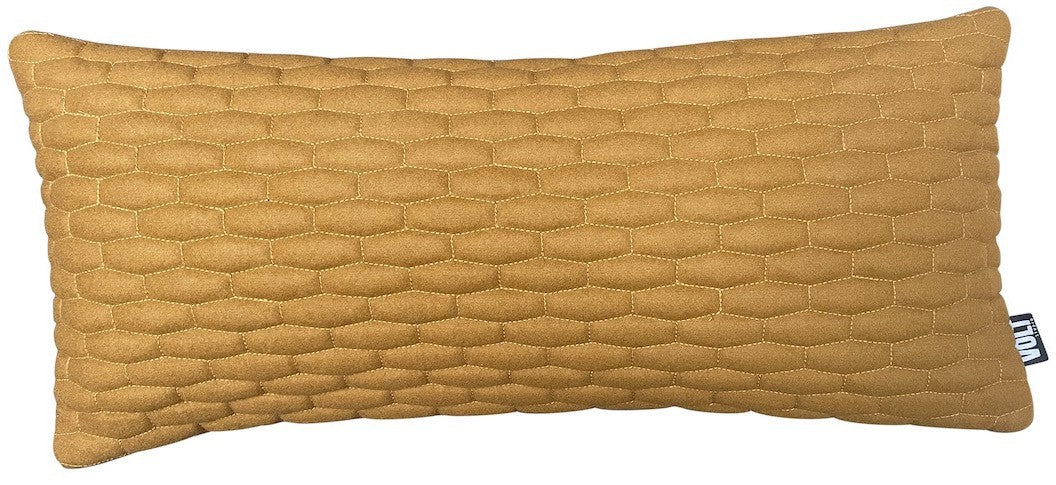 Cushion 3D Small bricks Wool 30x70cm  Nutmeg