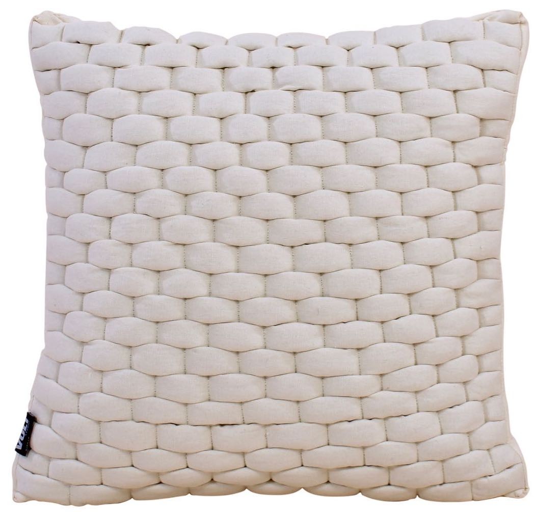 Cushion 3D Weave 45x45cm off white